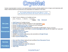Tablet Screenshot of cryonet.org